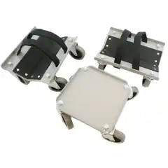 Kraftig stålkonstruksjon, store hjul