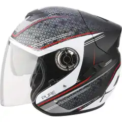 MC halvhjelm m/solvisir