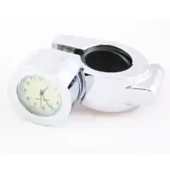 Tøff/Klassisk forkrommet analog klokke