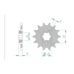 Afam Framdrev 520 14T