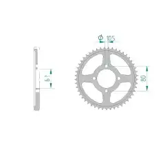Bakdrev Yamaha TT 125 R LW/E/SW