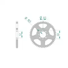 Bakdrev Kawasaki AE/AR80/KLX110