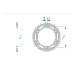 AFAM Bakdrev 520 Stål RM/Z 125-450
