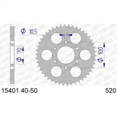 Bakdrev, Aluminium #520 GSXR750