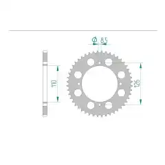 AFAM Bakdrev  Alu. KX65/RM65