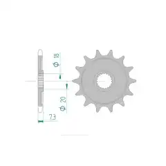 Afam Framdrev CR125, 87-03