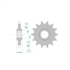 Afam Framdrev 525