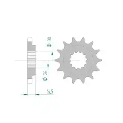 Afam Framdrev 530 18T