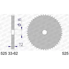 Bakdrev, Aluminium #525