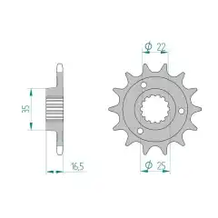 AFAM Framdrev 525