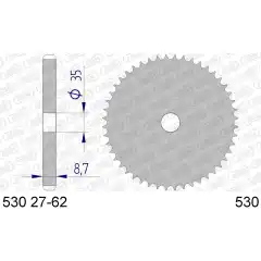 Bakdrev, Aluminium #530