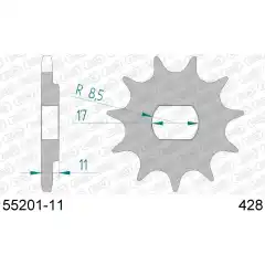 AFAM Countershaft Sprocket 428