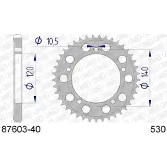 Bakdrev, Aluminium #530 GSXR1000/T509