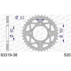 Bakdrev, Aluminium #520 SCORPA250TY