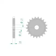 AFAM Countershaft Sprocket 530