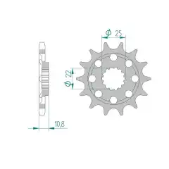 AFAM Countershaft Sprocket 525