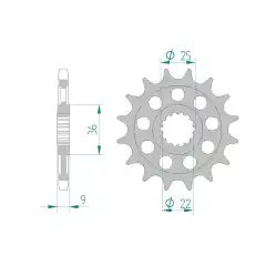 AFAM Framdrev 525