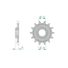 AFAM Countershaft Sprocket 525
