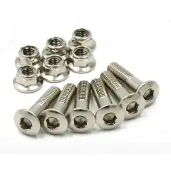 6Stk med Skiver og Nylonlås