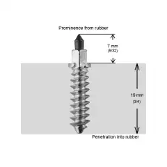 Aggresiv skrupigg for snøscooter