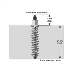 Aggresiv skrupigg for snøscooter
