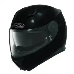 Sportslig helhjelm, solvisir, Met. Sort